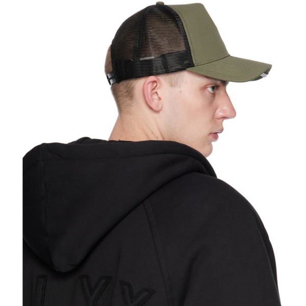  1017 ALYX 9SM Green & Black Lightercap Trucker Cap 241776M139005