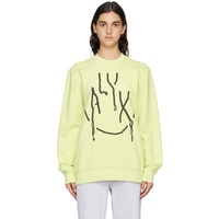 1017 ALYX 9SM Yellow Printed Sweatshirt 222776F098000
