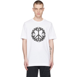 1017 ALYX 9SM White Peace Sign T-Shirt 231776M213013