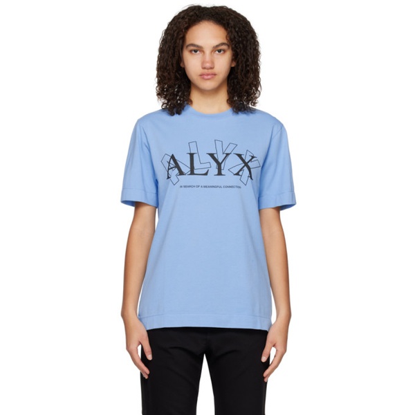 1017 ALYX 9SM Blue Meaningful Connection T-Shirt 231776F110000