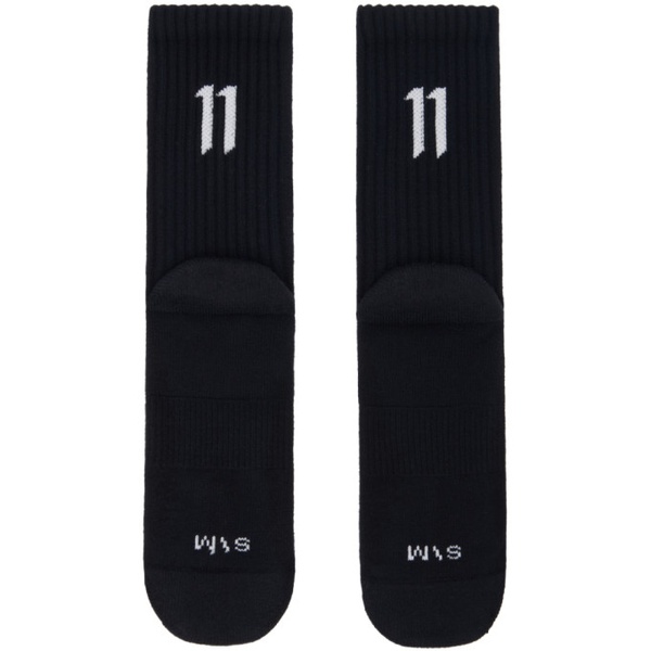  11 바이 보리스 비잔 사베리 11 by 보리스 비잔 사베리 Boris Bidjan Saberi Three-Pack Black Socks 241610M220003