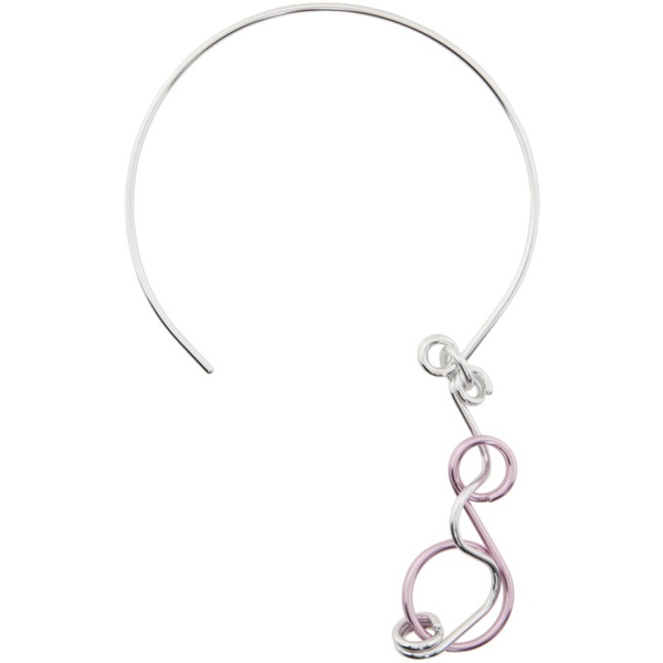  이세이미야케 132 5. 이세이 미야케 ISSEY MIYAKE Silver & Pink Bubble Wands Necklace 241302F023000