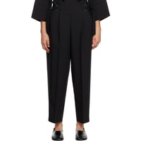 이세이미야케 132 5. 이세이 미야케 ISSEY MIYAKE Black Flat Tuck Trousers 232302F087003