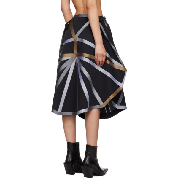  이세이미야케 132 5. 이세이 미야케 ISSEY MIYAKE Black 다임 Dimensions Midi Skirt 242302F092000