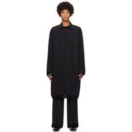 16Arlington SSENSE Exclusive Black Kastor Coat 232427M176001