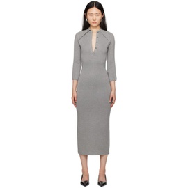 16Arlington Gray Alerone Midi Dress 241427F054011