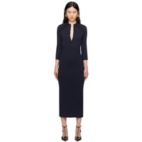 16Arlington Navy Alerone Midi Dress 241427F054012