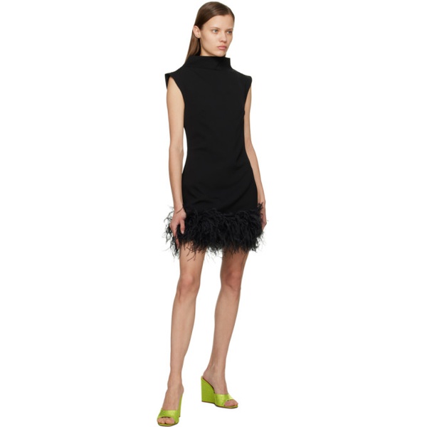  16Arlington Black Nyx Mini Dress 231427F052001