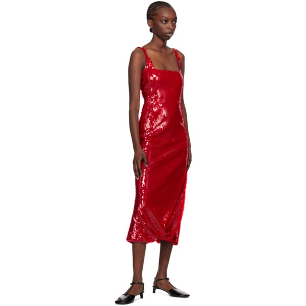  16Arlington Red Sidd Midi Dress 241427F054014