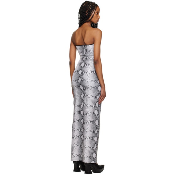  16Arlington Gray Althenea Maxi Dress 231427F055005