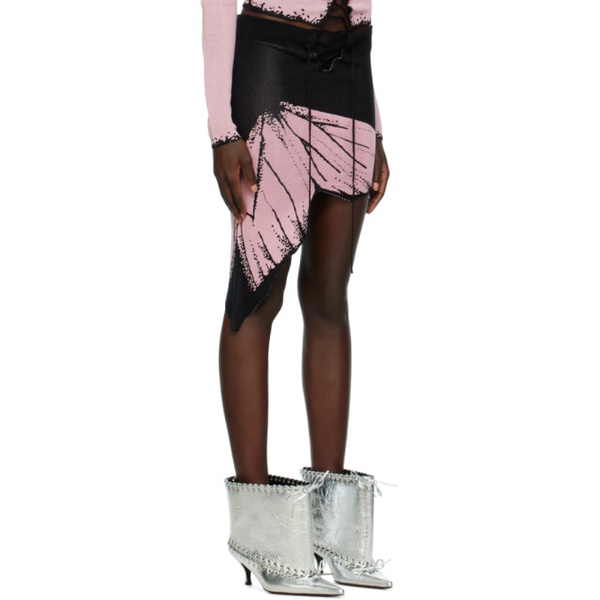  1XBLUE SSENSE Exclusive Pink Butterfly Miniskirt 232432F090005