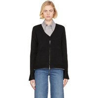 3.1 필립림 3.1 Phillip Lim Black Double Face Wool Zip-Up Cardigan 221283F095003