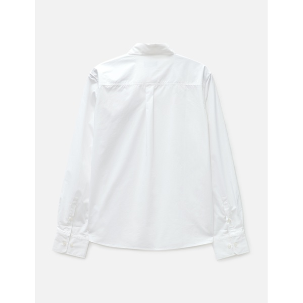 3.Paradis White Flowers Pocket Button Shirt 875472