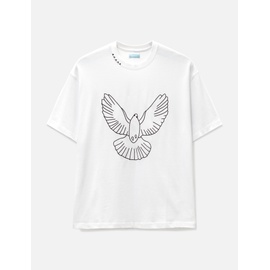3.Paradis White Birds Outline T-shirt 875474