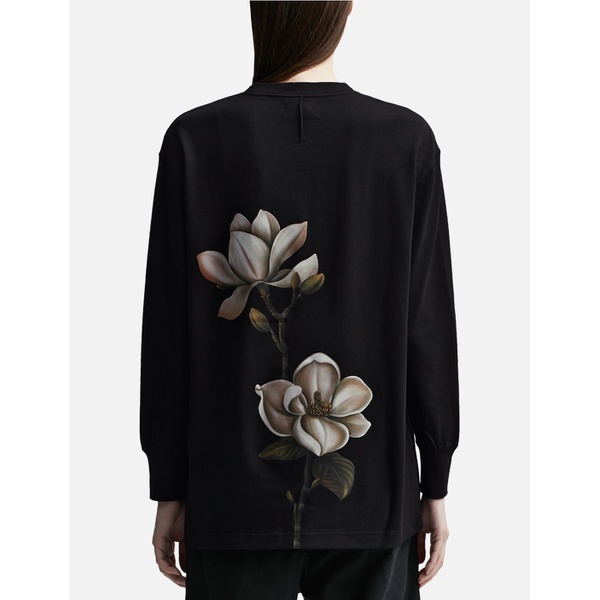  3.Paradis Black Flower Long Sleeve T-shirt 875469