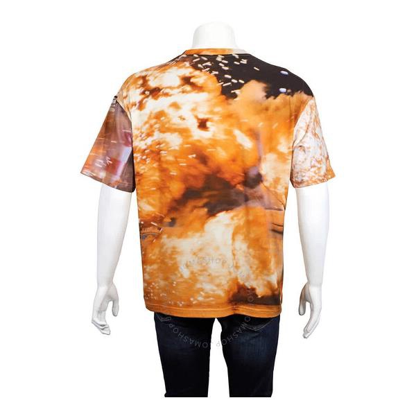  424 Mens Explosion Print Short Sleeve Cotton T-shirt 8037.061.J353-RED