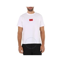 Mens Box Logo Short-sleeve Cotton T-shirt In White 424C-PSS20-0044-WHT