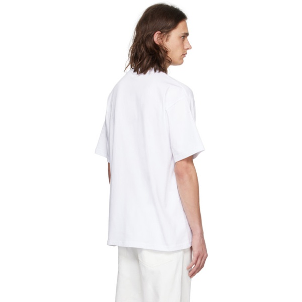  424 White Printed T-Shirt 241010M213001