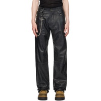 424 Black Skinny Leather Pants 241010M189000
