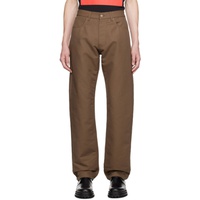 424 Brown Patch Trousers 232010M191000