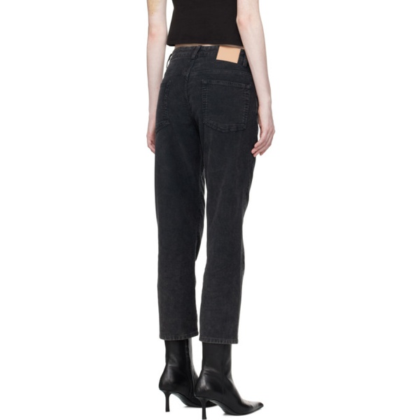  6397 Black Washed Trousers 232446F069011