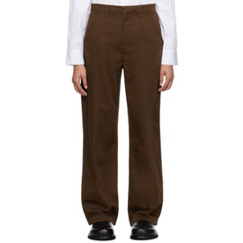 6397 Brown Workwear Trousers 232446F087006