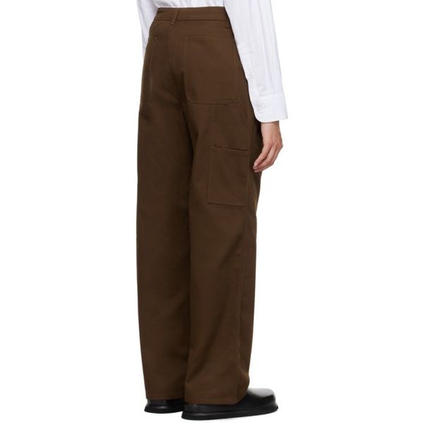  6397 Brown Workwear Trousers 232446F087006