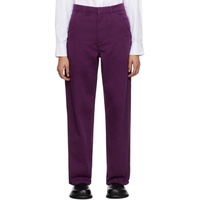 6397 Purple Workwear Trousers 232446F087005
