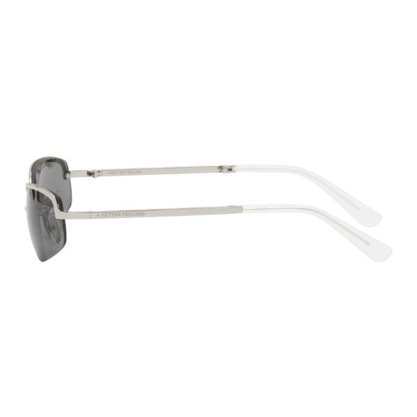  A BETTER FEELING Silver Siron Sunglasses 241025M134018