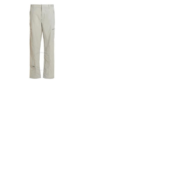  A Cold Wall Mens Gaussian Straight Leg Zip-Detailed Pants ACWMB145-LGGR
