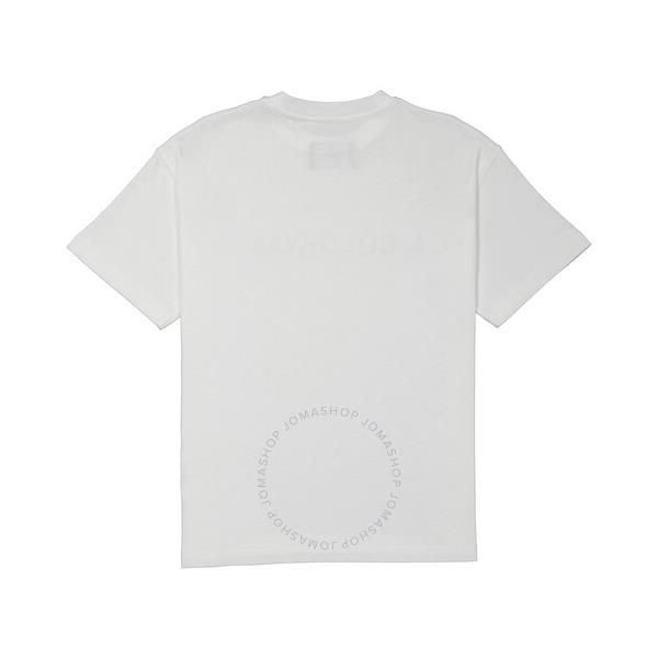  A Cold Wall Mens White Logo-print T-shirt ACWMTS045 WHTE