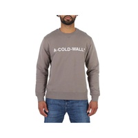 A Cold Wall Mens Mid Grey Essential Logo Crew Sweater ACWMW082-MID Grey