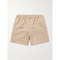 A KIND OF GUISE Volta Straight-Leg Linen and Cotton-Blend Jacquard Drawstring Shorts 1647597334060354