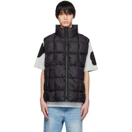 A PERSONAL NOTE 73 Black Quilted Down Vest 232252M178001