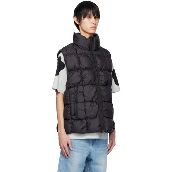  A PERSONAL NOTE 73 Black Quilted Down Vest 232252M178001