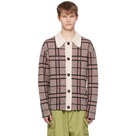 A PERSONAL NOTE 73 Black & Beige Checked Cardigan 231252M200008