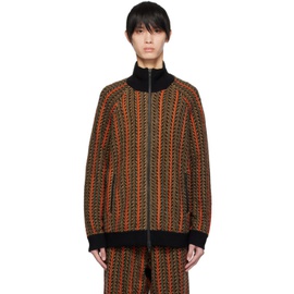 A PERSONAL NOTE 73 Brown Striped Sweater 232252M202016