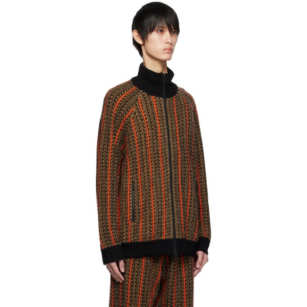  A PERSONAL NOTE 73 Brown Striped Sweater 232252M202016