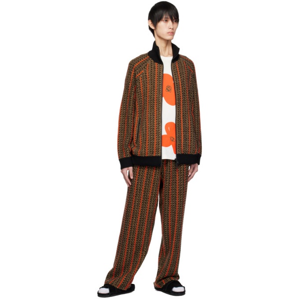  A PERSONAL NOTE 73 Brown Striped Sweater 232252M202016