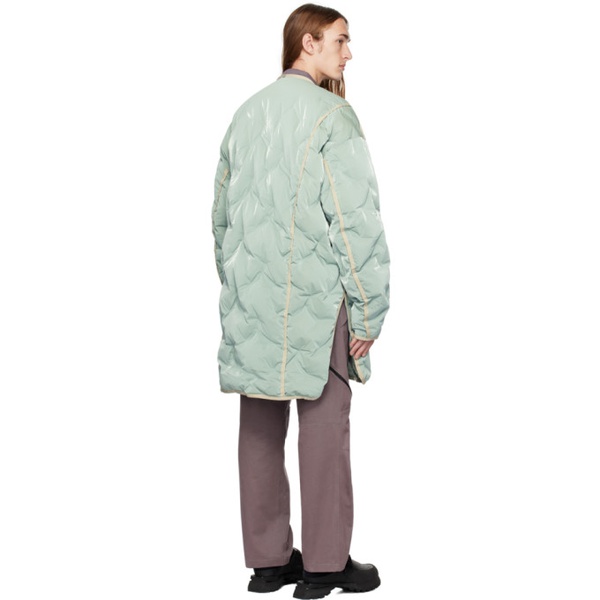  A. A. Spectrum Green Blankers Down Jacket 232285M178011