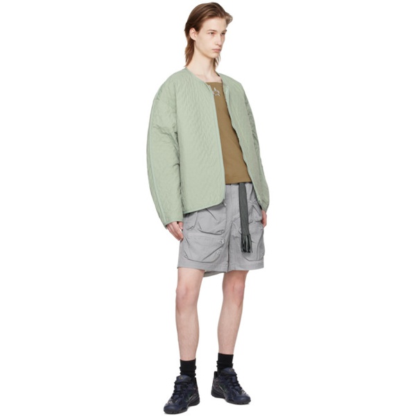  A. A. Spectrum Gray Wadrian Shorts 241285M193003