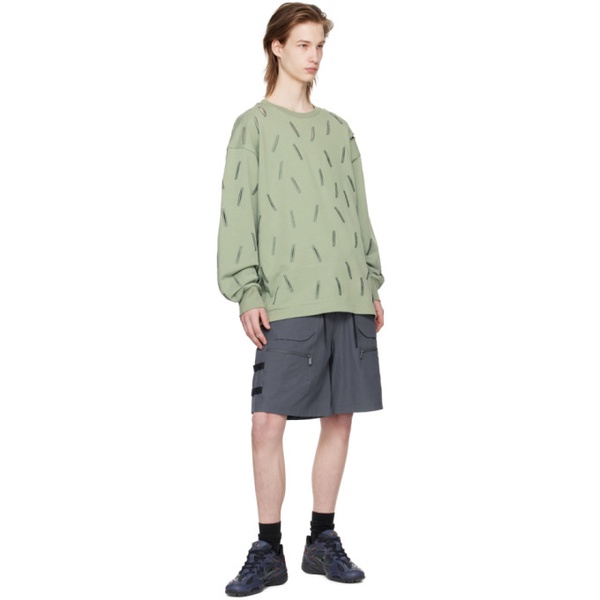  A. A. Spectrum Green Cutters Sweatshirt 241285M213001