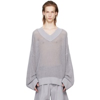 A. A. Spectrum Gray Century Sweater 241285M201001