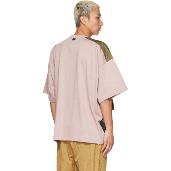  A. A. Spectrum Pink & Khaki Alnnaji T-Shirt 221285M213006