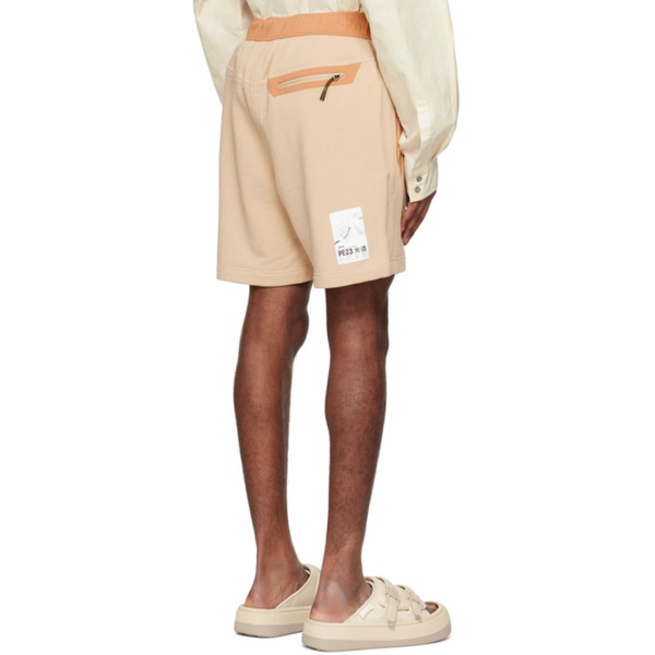  A. A. Spectrum Beige Track Shorts 231285M193003