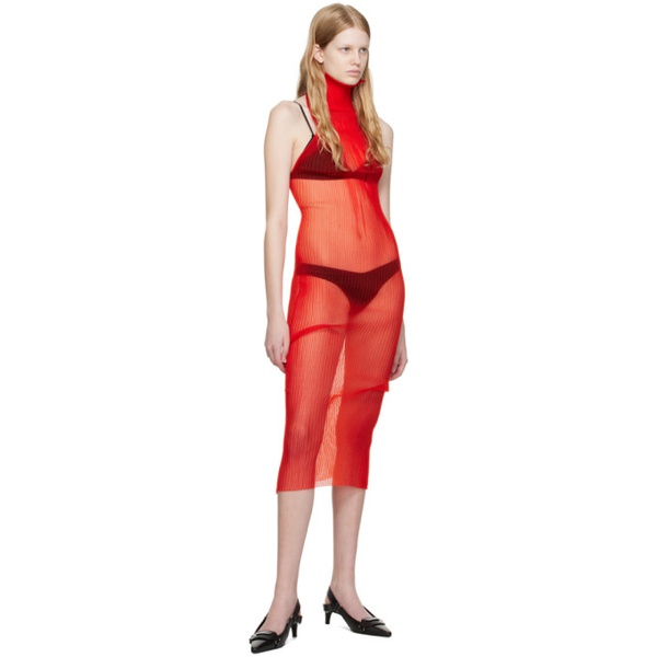  에이 로지 호브 A. ROEGE HOVE Red Maud Maxi Dress 231596F055006
