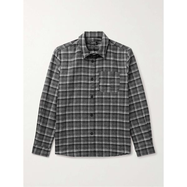  아페쎄 A.P.C. Checked Wool-Blend Overshirt 1647597314341329