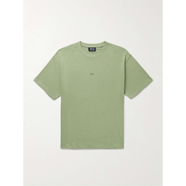  아페쎄 A.P.C. Kyle Logo-Print Cotton-Jersey T-Shirt 1647597323810863