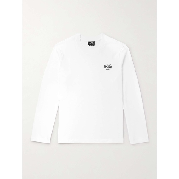 아페쎄 A.P.C. Olivier Logo-Embroidered Cotton-Jersey T-Shirt 1647597323952910