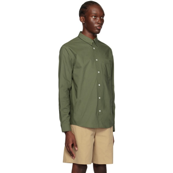  아페쎄 A.P.C. Green Patch Pocket Shirt 232252M192019